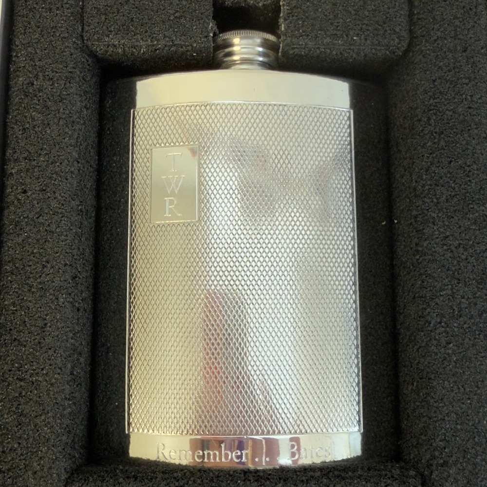 WENTWORTH Silver Hip Flask NWT